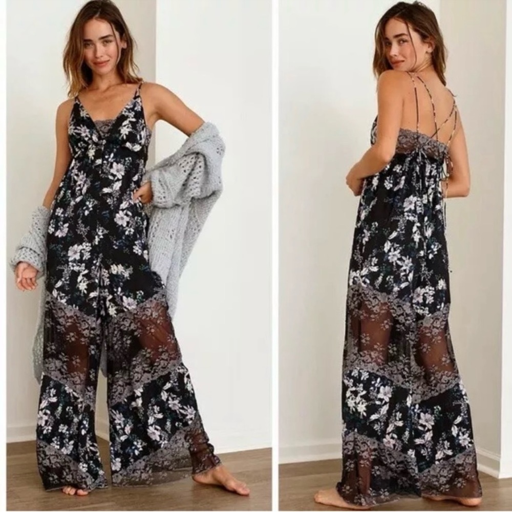 Free People Love Letter Printed Onesie Jumpsuit size XS